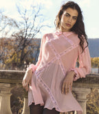 LOUISETTE DRESS -- PINK HYDRANGEA