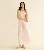 LUCIANE DRESS -- POWDER ROSE