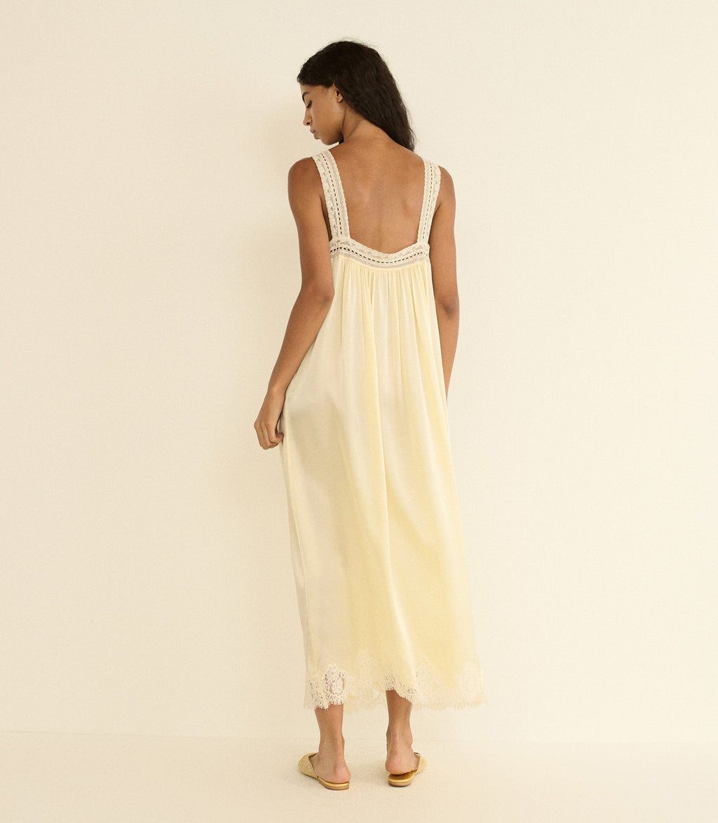 LUCIANE DRESS -- VANILLA