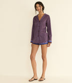 MAURISE TOP -- MENORCA FOULARD