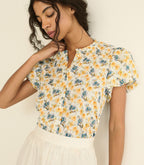 MILLIE TOP -- NARCISSUS BLOOM