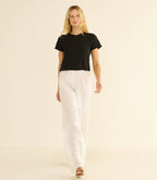 LAVON LINEN PANT -- SALT