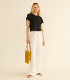 LAVON LINEN PANT -- SALT