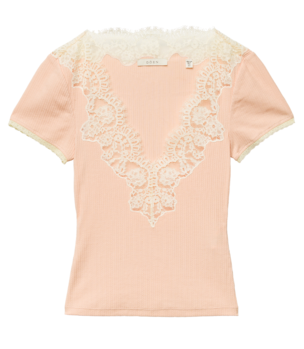 NALIA TEE -- LIGHT PEACH SORBET