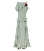 NELIDA DRESS -- GREEN JASPER