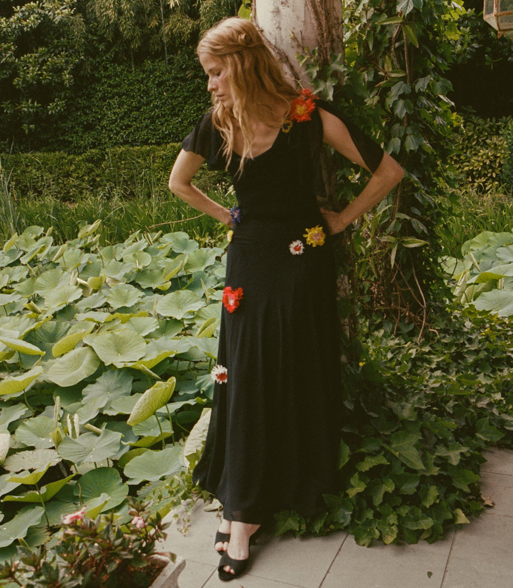 ORPHINA DRESS -- BLACK