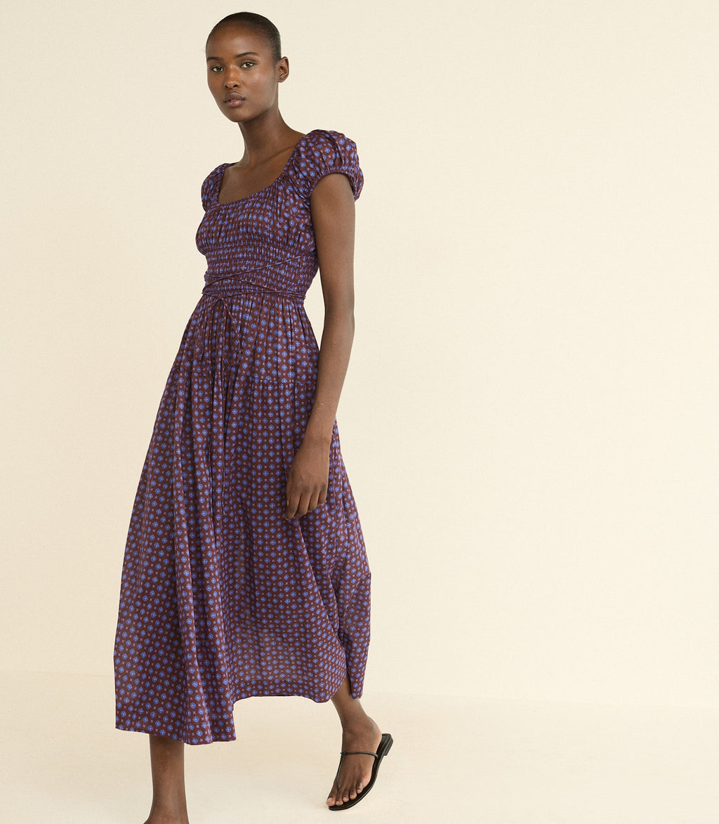 QUINELLE DRESS -- MENORCA FOULARD