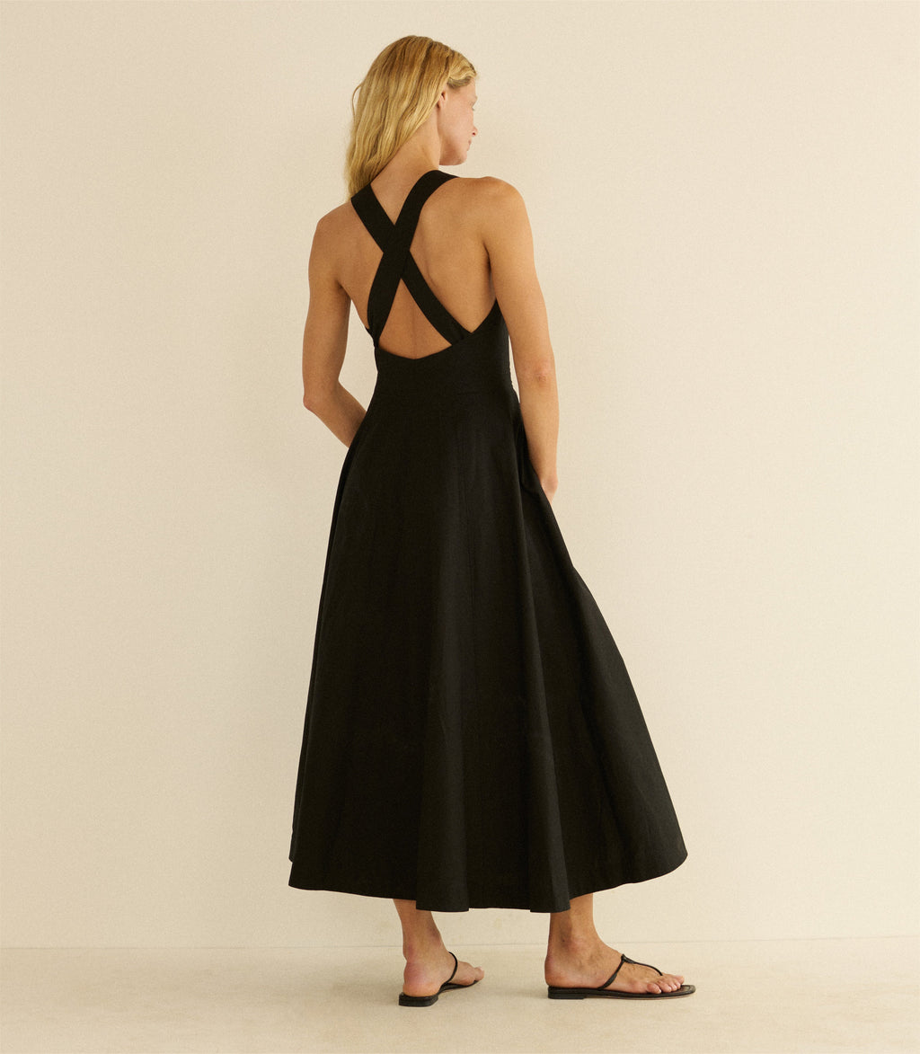ROSETTA DRESS -- BLACK