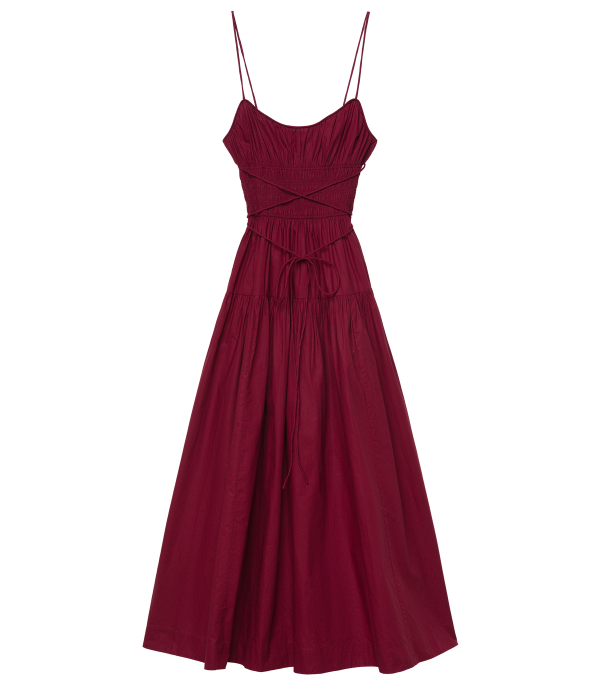 SAFIA DRESS -- DEEP RUBY