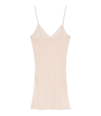 SHORT DEEP V-NECK SLIP -- CONCH