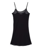 SHORT SCOOP NECK SLIP -- BLACK