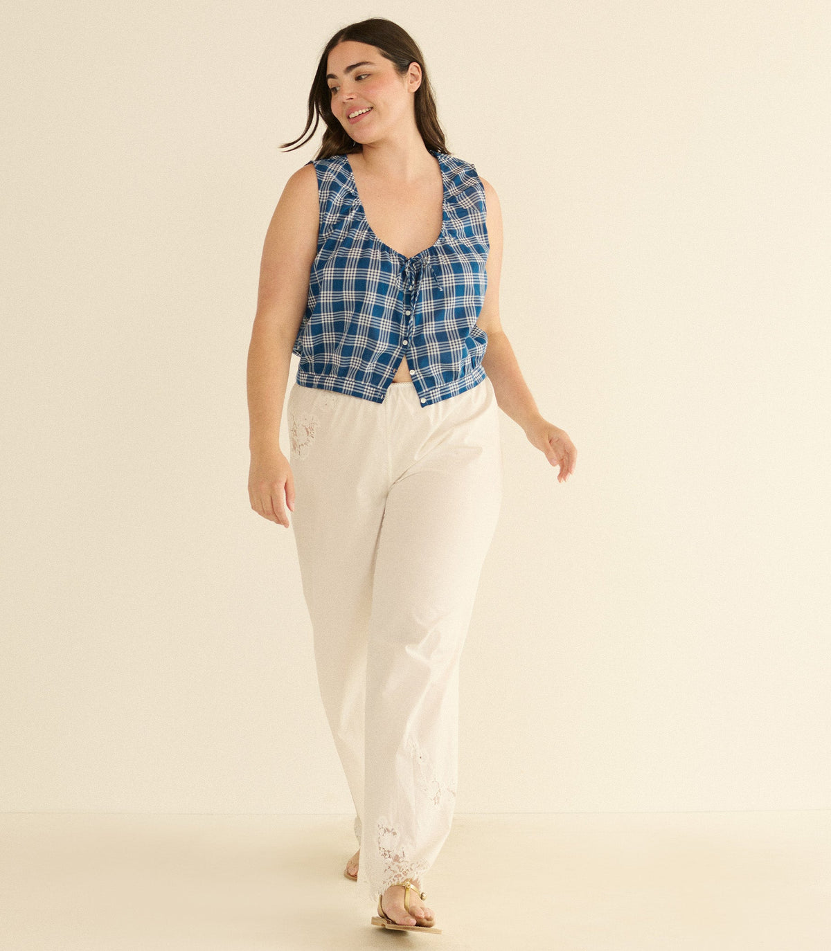 THEO TOP -- DORSET PLAID