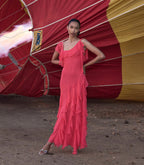 ZELIA DRESS -- BOUGAINVILLEA